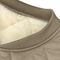 thumbnail image 6 of Men's Quilted Winter Jacket Mid Length Winter Coat Cold Weather Outerwear Snorkel Varsity Jackets Navy XL, 6 of 8