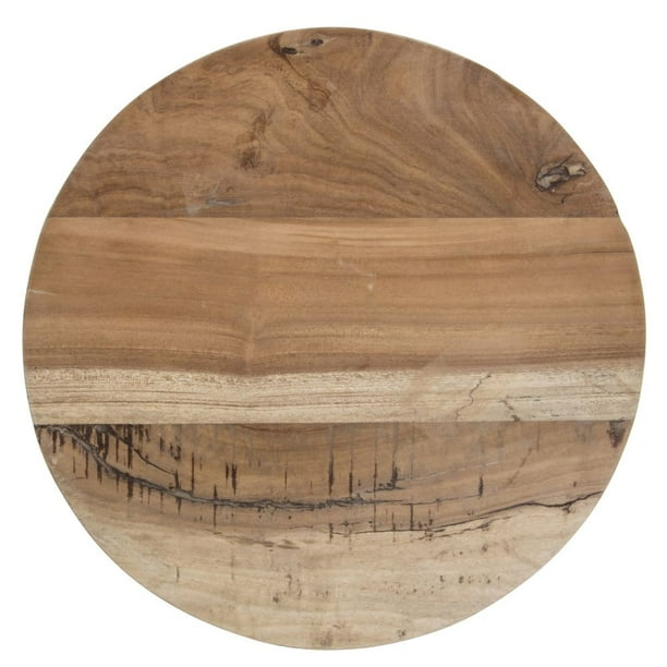 Hubert Round Reclaimed Wood Riser Top 16 Dia X 1 H Com Hubert Round Reclaimed Wood Riser Top, Reclaimed Wood Round Table Top