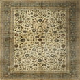 thumbnail image 1 of Ahgly Company Machine Washable Indoor Square Traditional Red Brown Area Rugs, 8' Square, 1 of 7