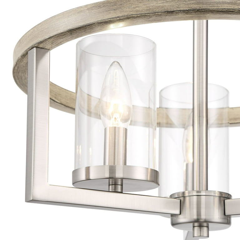 Possini Euro Design Senna Modern Industrial Ceiling Light Semi