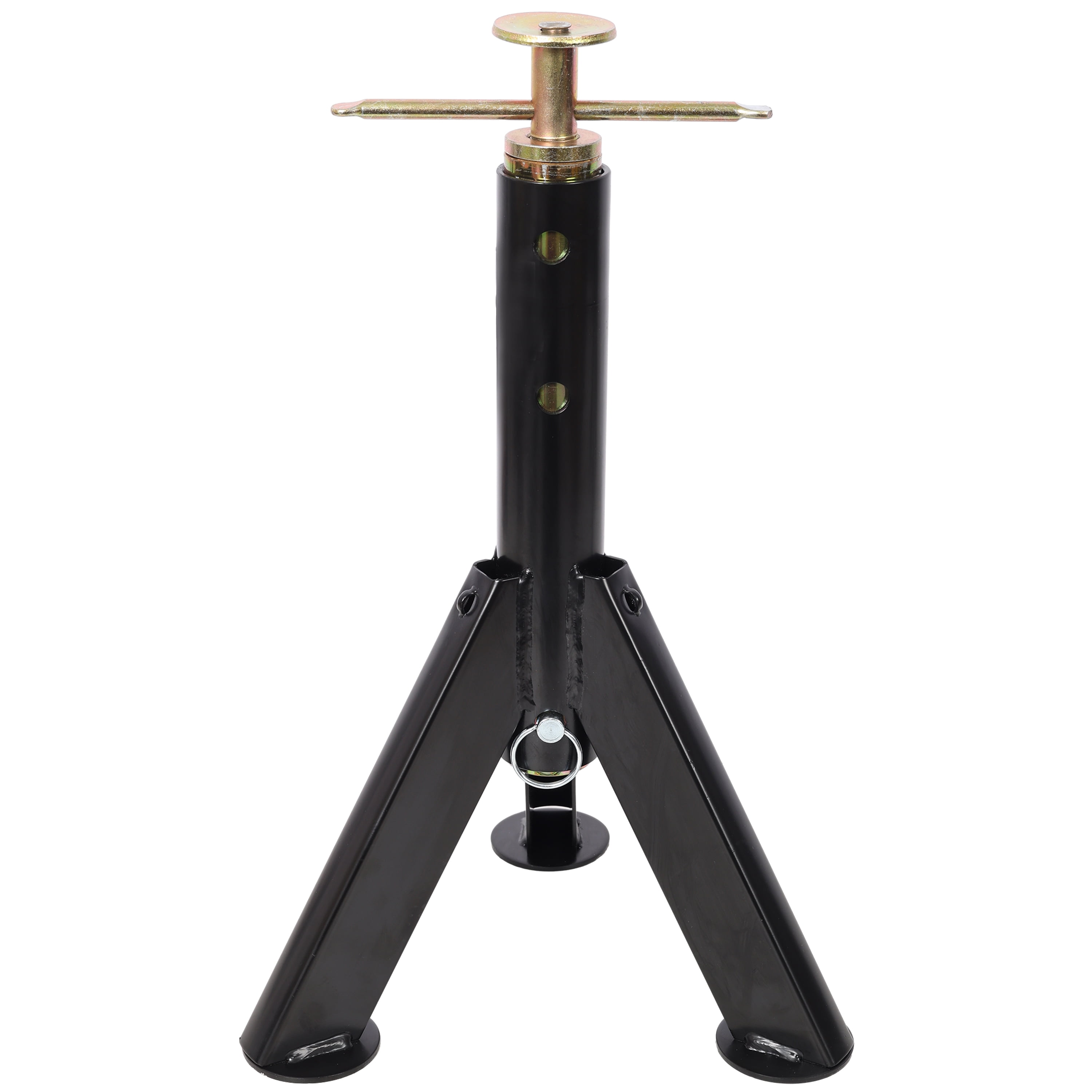 Olurrisa RV Adjustable Telescoping Stabilizer Jack Stand, Supports Stabilizer Jacks,16 to 30 Inches Adjustabe Height,6,000 Pound Capacity,Black Color, 2PACK