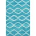 thumbnail image 2 of Addison Rugs Mayfield Washable Transitional Tribal, Diamond Turquoise Rectangle Rug, 8' x 10', 2 of 6