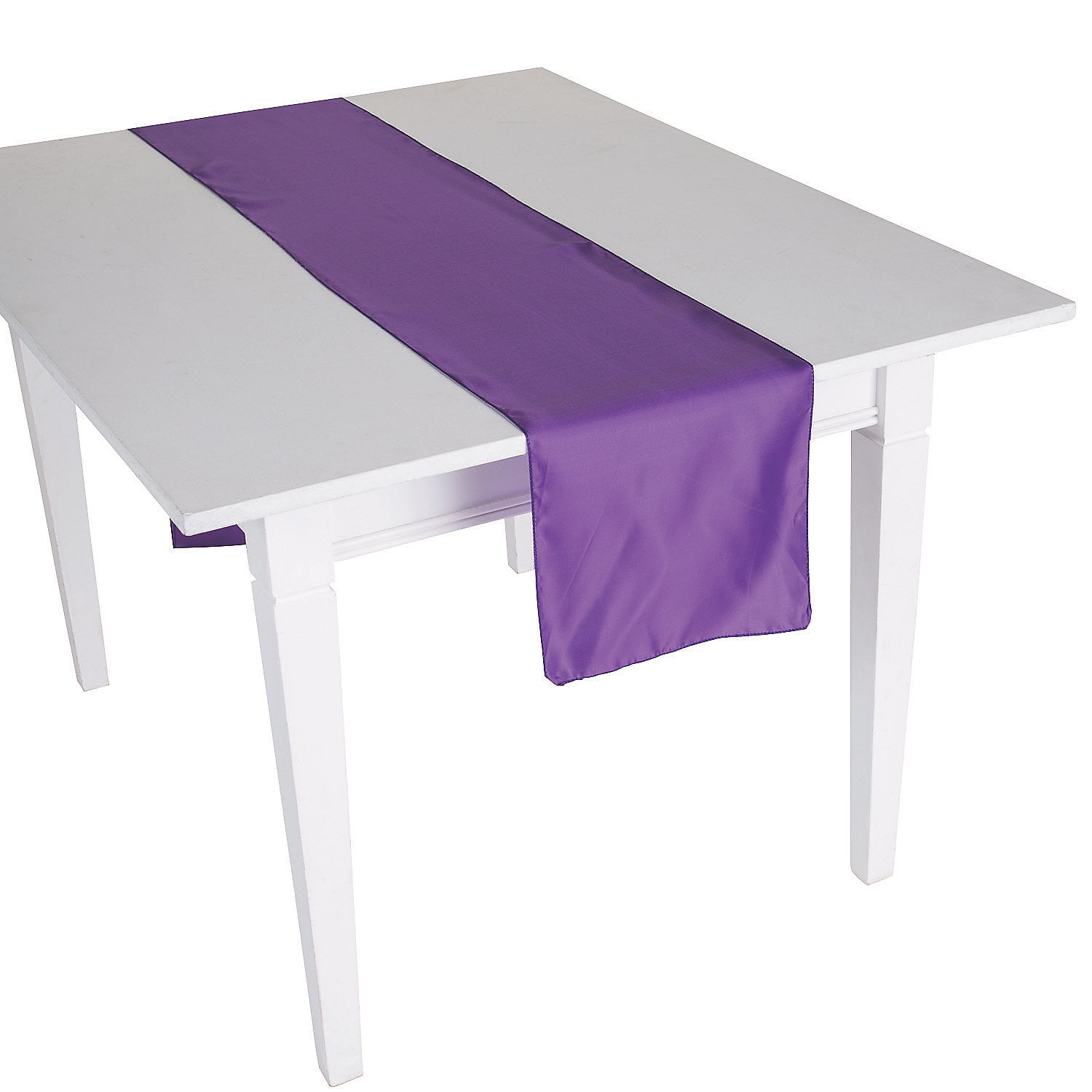 Purple Satin Table Runner 12" X 108" Home Decor 1 Piece Walmart