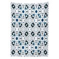 thumbnail image 3 of Ambesonne Traditional Tablecloth Rectangular Table Cover, Victorian Petals, 52"x70", Blue Black White, 3 of 4