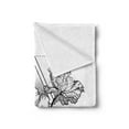 thumbnail image 2 of Alchemy Soft Flannel Fleece Throw Blanket, Mystic of Flowers Triangles and Boho Arrows with Modern Influences, Cozy Plush for Indoor and Outdoor Use, 50" x 70", Charcoal Grey White, by Ambesonne, 2 of 5