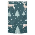 thumbnail image 2 of Deers Pines Trees Snow Blackout Curtain Panels Drapes Privacy Assured with Light Filtering Curtains for Living room Bedroom Bathroom Window, 2 of 6