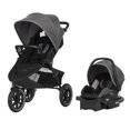 thumbnail image 1 of Evenflo Folio3 Stroller Jogger Travel System with LiteMax 35 Car Seat, Gray, 1 of 11