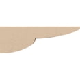 thumbnail image 3 of 3"W x 18"D x 6"H Thin Crestline Rough Cedar Woodgrain TimberThane Corbel, Primed Tan, 3 of 6