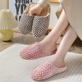 thumbnail image 4 of Soft Checkered Fuzzy Slippers for Women Men - Skin-friendly Plush Lined Winter House Slippers, Flexible & Breathable Non-Slip Home Slippers, 4 of 4