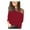 Red, variant on Summer Tops for Women Long Sleeve T Shirts for Women Workout Top Shirts Long Sleeve Plain Athletic Wear Exercise Wear Loose Fit Stretch White L