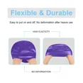 thumbnail image 5 of Gorro de baño para mujeres y hombres con cabezas medianas o grandes. Ideal para adultos, niños mayores, niños y niñas. Clip nasal gratuito. Púrpura, 5 of 5