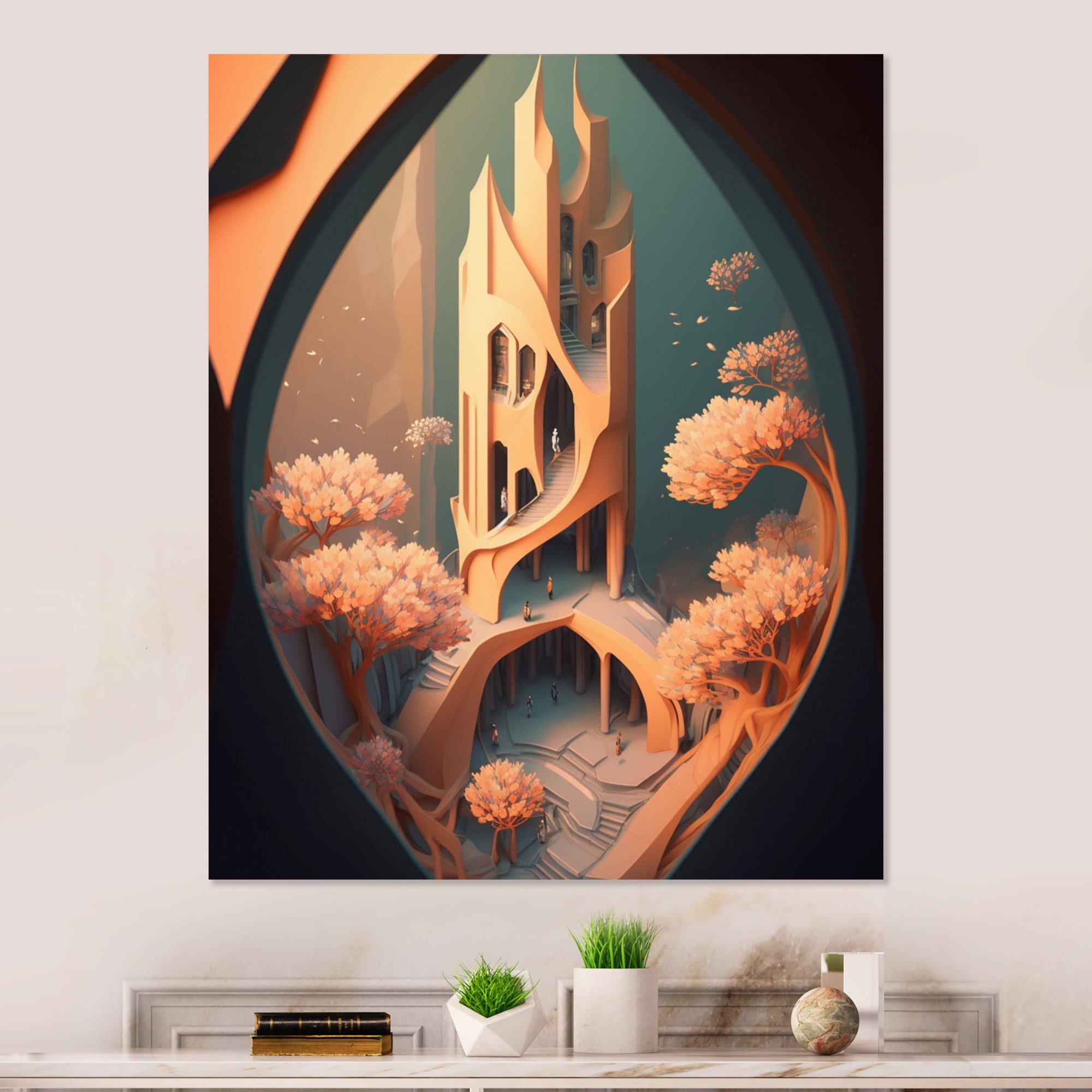 Designart Futuristic Designs V Canvas Wall Art