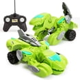 thumbnail image 1 of Coche Led De Dinosaurio Transformador Con Luz Led De Control Remoto Y Coches Transformadores De Dinosaurio De Música Para Niños Eigraketly FN003182-01, 1 of 6