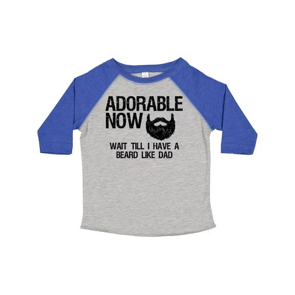 Inktastic Adorable Now...wait Till I Have a Beard Like Dad Boys Toddler T-Shirt