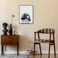 thumbnail image 4 of "Shih-Tzu" Black and White Pet Paintings on Printed Glass Encased with a Gunmetal Anodized Frame, 4 of 10