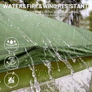 TIMBER RIDGE 4 Person Instant Pop Up Hub Tent, Easy 60 Second Setup, Weather Resistant Camping Family Cabin Tent with Rain Fly and Carry Bag for Camping Hiking Outdoor Travel, Green