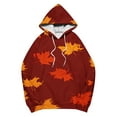 thumbnail image 5 of TKLPEHG Thanksgiving Sweatshirts for Women Long Sleeve Hoodies Oversized Baggy Fall Fashion Y2k Sweatshirts Soft Comfy Clothes Pullover (Wine,M), 5 of 5