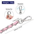 thumbnail image 2 of Uxcell Purse Chain Strap 47 Inch Iron Chain Strap Adjustable Chains Replacement for Wallets Clutch Bags Pink/Silver Tone, 2 of 5
