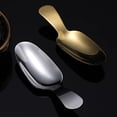 thumbnail image 4 of Minicuchara de té de acero inoxidable con mango corto, juego de té, 3 piezas (plateado), 4 of 5
