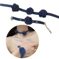 thumbnail image 2 of Camellia Choker Flower Bracelet Elegant Flower Pendant Necklace Versatile Statement Necklace Cloth Material for Party, 2 of 4