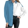 thumbnail image 1 of Camisas Para Mujer, Camisetas de Gran Tamaño, Manga Larga, Cuello Vuelto A La Moda, Camiseta Informal A Juego de Colores, Camisetas Odeerbi ODB134370, 1 of 8