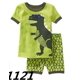 thumbnail image 1 of Pijamas de algodón para niños y niñas, ropa de dormir de 2 a 7T con bonito gato, conjunto de ropa interior de manga corta, 1 of 4