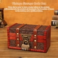 thumbnail image 5 of Cofre del tesoro pirata Caja de madera vintage, pequeños cofres del tesoro de madera, mini cofre del tesoro de madera, caja del tesoro de madera retro con tapa, para almacenamiento y decoración, 5 of 5