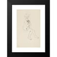 thumbnail image 2 of Adolf Sternschuss 13x18 Black Modern Framed Museum Art Print Titled - The Act of a Sitting Woman Covering Her Crosses with Her Hands (1908), 2 of 5