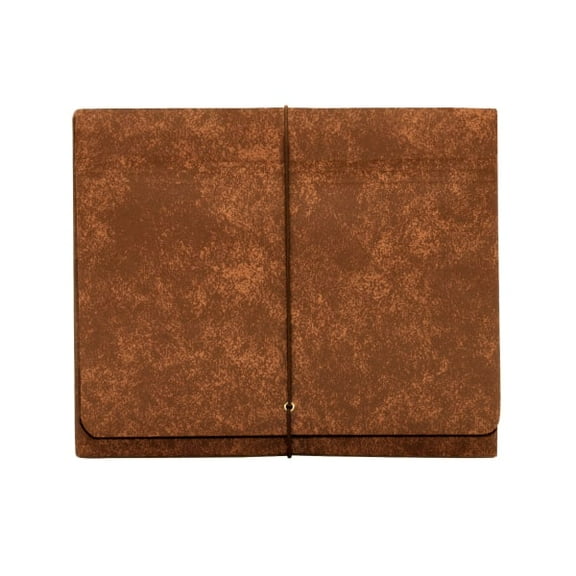 Office Depot® Brand Heavy-Duty Expanding Wallets, 3 1/2" Expansion, Letter Size, Brown, Box Of 5 Wallets