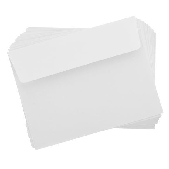 WRITWAA 50Pcs Plain White Paper Envelopes Letter Size Self Adhesive for Mailing and Storage