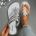 thumbnail image 2 of Mzoazpie Cool Slippers Female Soft Rope Sandals for Women Soled Non Wear Non Sandals for Women Resisting Flat Beach Flops Sandals for Women Casual Summer Lady Sandals Women Slippers, 2 of 8
