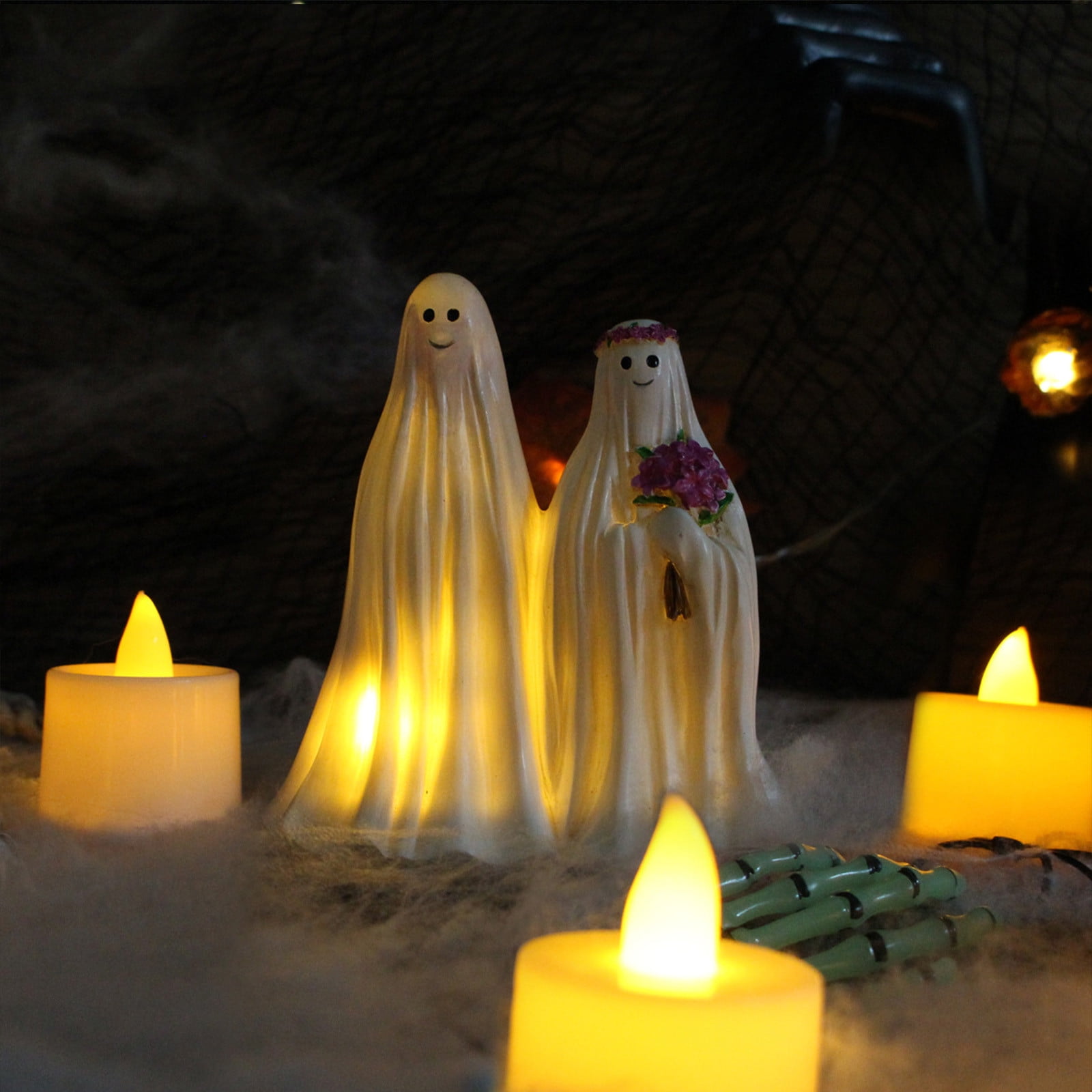 Ghost Candle Battery Operated Halloween Items Unisex Ghost Candle Battery Operated Halloween Items Unisex