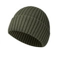 thumbnail image 1 of Gorro de punto de invierno para hombres y mujeres, gorro de lana cálido grueso para parejas, gorro con punta cerrada para el frío, gorro informal con reborde, 1 of 6