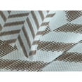 thumbnail image 4 of Ambesonne Aqua Quilted Bedspread Set 3 Pcs, Sketchy Chevron Zig Zag, Queen Size, Sky Blue and Brown, 4 of 5