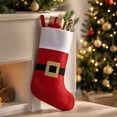 thumbnail image 3 of Christmas Stockings, Classic Holiday Xmas Stocking with Hanging Loop, Gift Bag for Fireplace Mantel, Tree and Family Holiday Decor, 3 of 7
