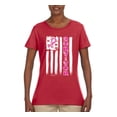 thumbnail image 2 of Survivor Awareness Flag Awareness Womens Graphic T-Shirt, Red, 2XL, 2 of 3