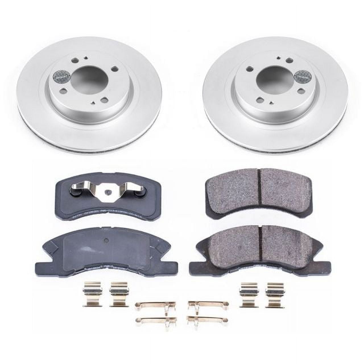 PowerStop Front Geomet Coated Brake Rotor and Pad Kit Fits: MITSUBISHI Select Models CRK7894