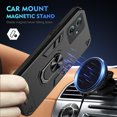 thumbnail image 6 of Cutyskin for Motorola Moto G 5G 2023 Case, Ring Holder with Camera Lens Protection & Kickstand Military Grade Drop Tested Shockproof Heavy Duty Protective Magnetic Phone Case, Black, 6 of 7
