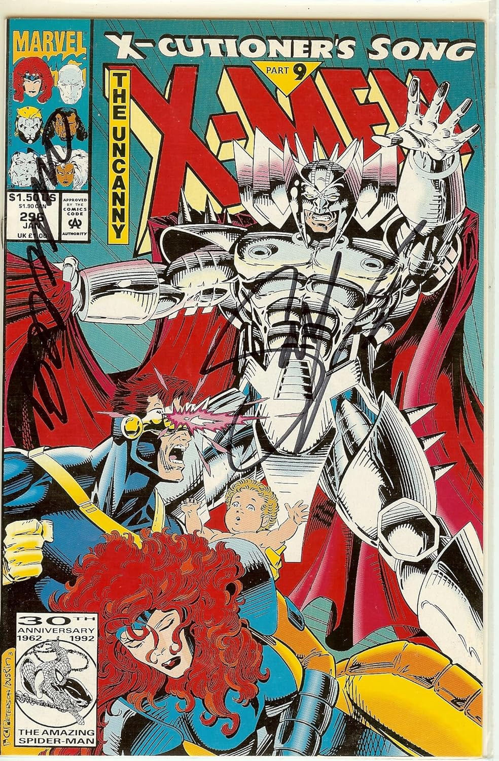 X-Men #296 Signed Brandon Peterson and Scott Lobdell