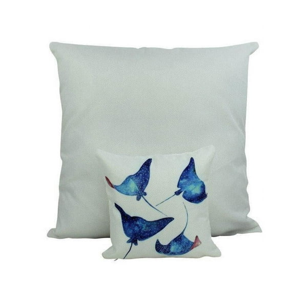MINI: Stingray Pillow | 8 x 8 | Throw Pillow | Dolphin Pillow | Ocean Lover | Sea Decor | Tiny House Decor | Lumbar Pillow