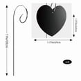 thumbnail image 3 of Heart Shaped Blank Acrylic Plant Tags, Waterproof Garden Plant Markers With Stainless Steel Stakes, Diy Seed Flower Herb Labeling Tools For Outdoor Home Garden Lawn Patio--, 3 of 6