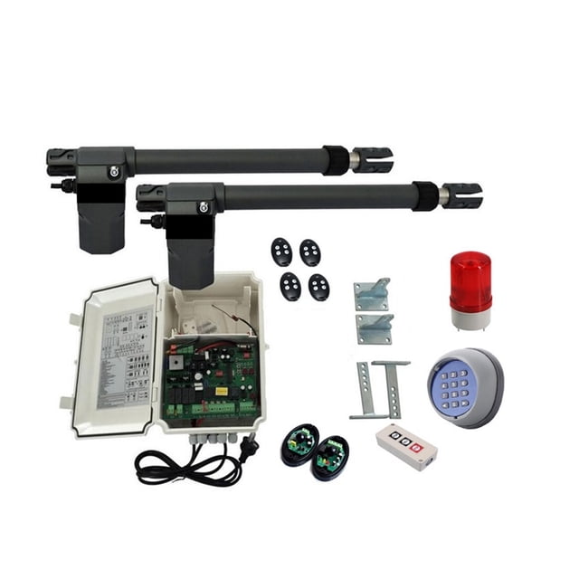 220V AC Electric Linear Actuator 400kgs Engine Motor System Automatic Swing Gate Opener + 4remote Control ,Easy to Install