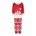 thumbnail image 2 of Meihuid Merry Christmas Family Matching Pajamas Sets Plaid Deer Print Holiday Xmas Pjs Sleepwear For Family, 2 of 9