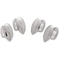 thumbnail image 1 of 4PC Single Metal Grillz Silver Vampire Fangs Dracula Hip Hop Teeth Grillz, 1 of 4