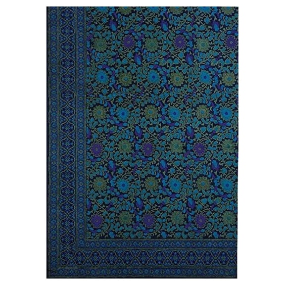 Indian Bedspread Cotton Sunflower Print Queen-King 106" x 106"