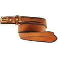thumbnail image 4 of 39-40  Men's Leather 1 1/2" Wide Plain Casual Jean Ranger Belt Tan 12RAA06TN, 4 of 4