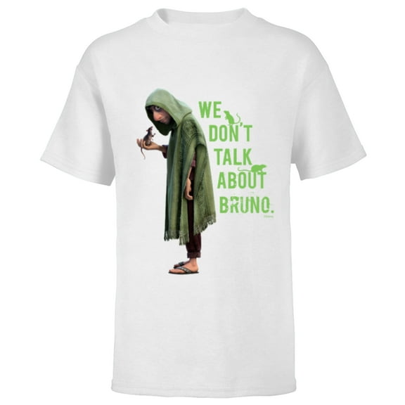 Disney Encanto We Don’t Talk About Bruno Dark - Short Sleeve T-Shirt for Kids – Customized-White