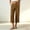 #Coffee, variant on Women's Cotton Blend High Waisted Wide Leg Capri Pants,Casual Cropped Trousers with Pockets for Summer Wear,Beige,Women's Capri L