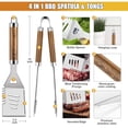 thumbnail image 2 of Set de accesorios para parrilla BBQ de acero inoxidable de 38 piezas Cifaisi, 2 of 9