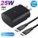 thumbnail image 1 of 25W Portable Charger Type-C to Type-C Android Fast Charging Charger + Cable Adapter, Black, 1 of 1
